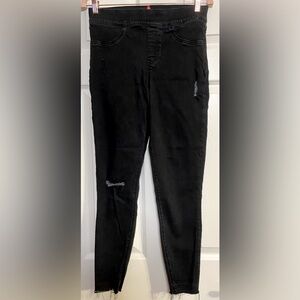 SPANX Ankle Skinny Black Pull-on Jeans Jeggings Size Medium Womens Pants